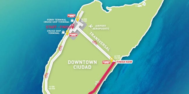 GFNY cozumel mexico map