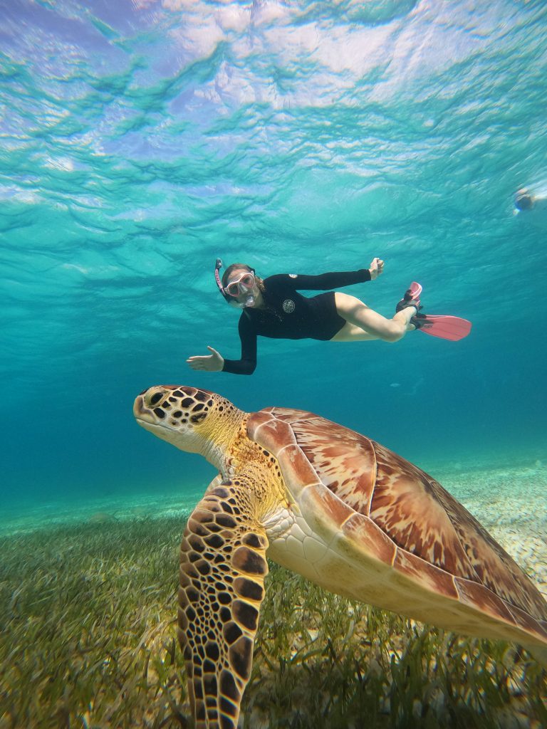 Guests enjoying a private boat day in Cozumel