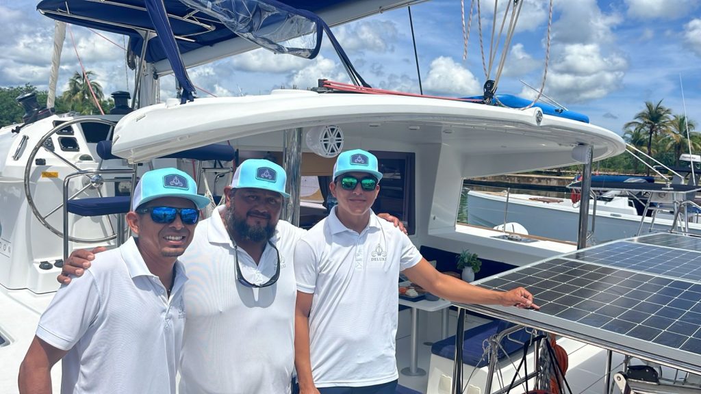 The Deluxe crew ready for your day on the water