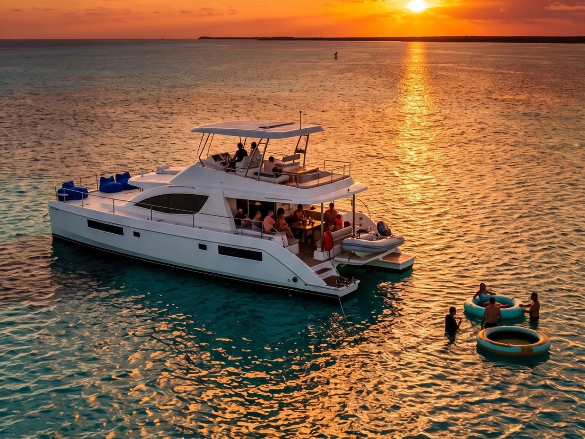 Full-day private boat charter in Cozumel